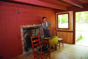 The interior of Coxe Hall Cottage