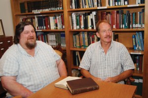 Whaler descendents Mike Shaw and Jamie Hand