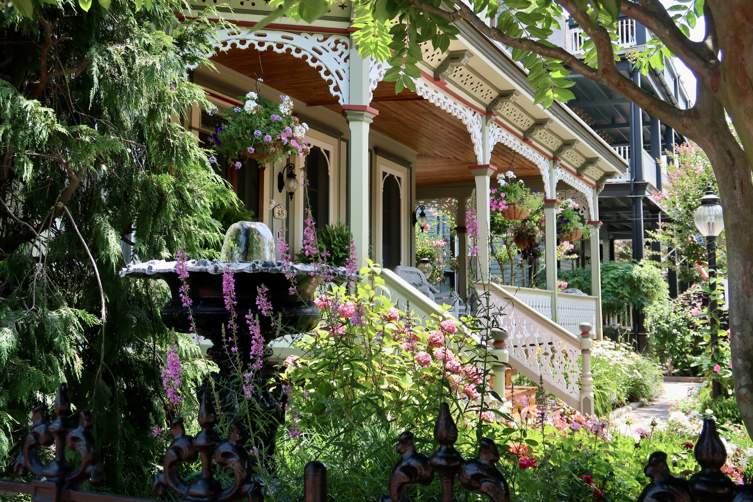 Colorful garden on Jackson Street