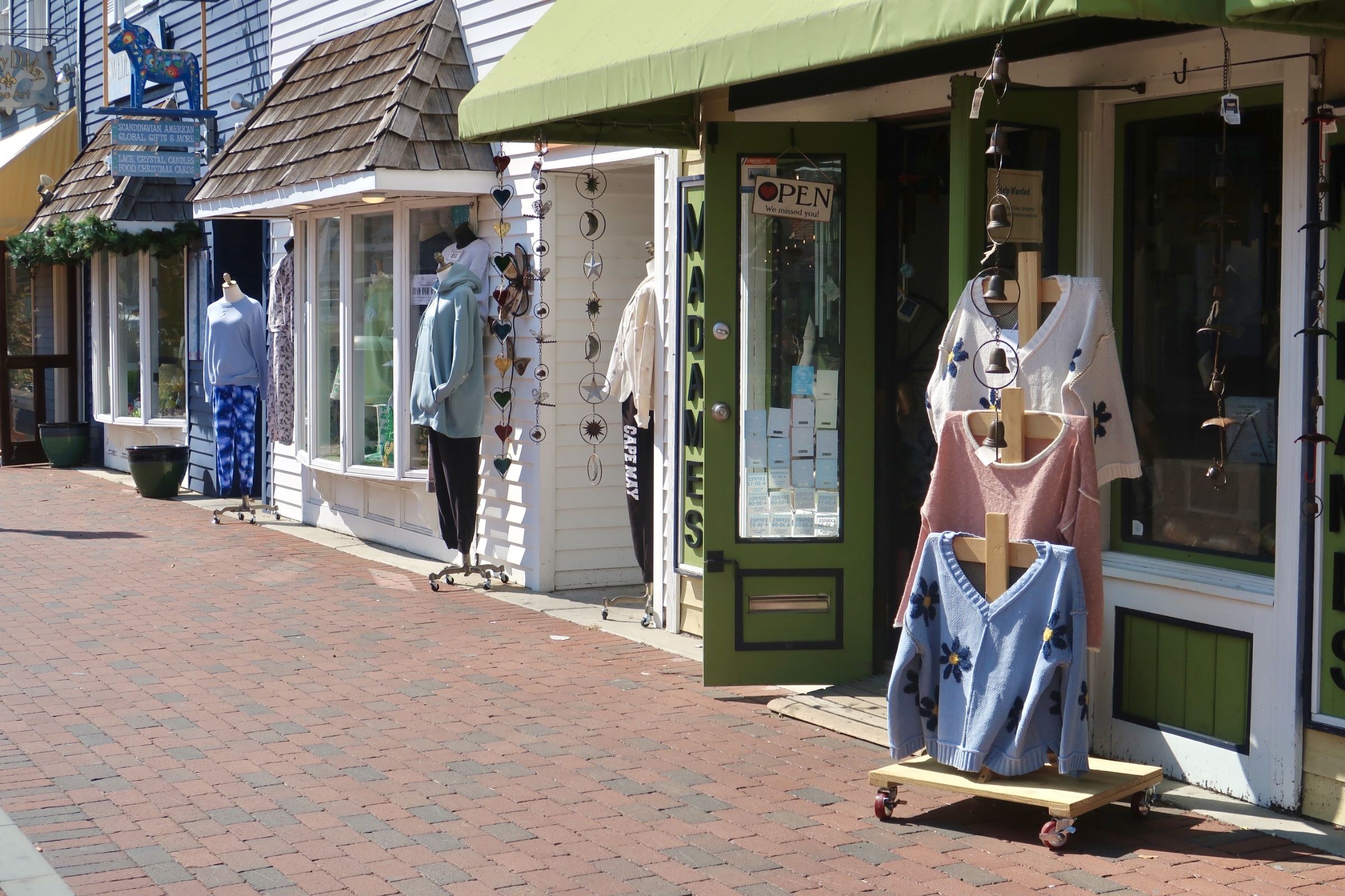 Spring clothing on the Washington Street Mall