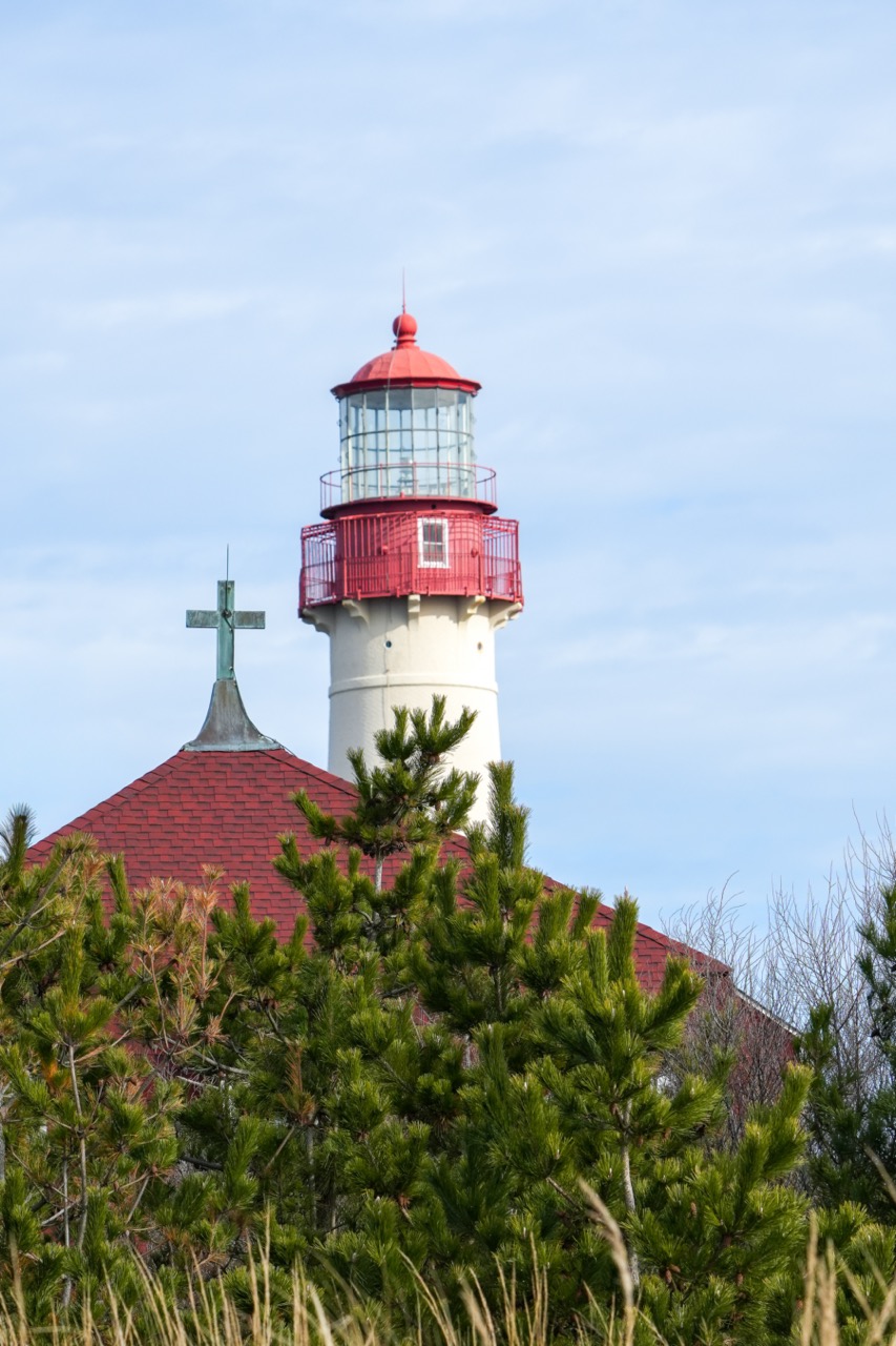 A Warm January Day if the Cape May Lighthouse and ST. Marys by the Sea that is now called the Cape May Point Arts and Science Center