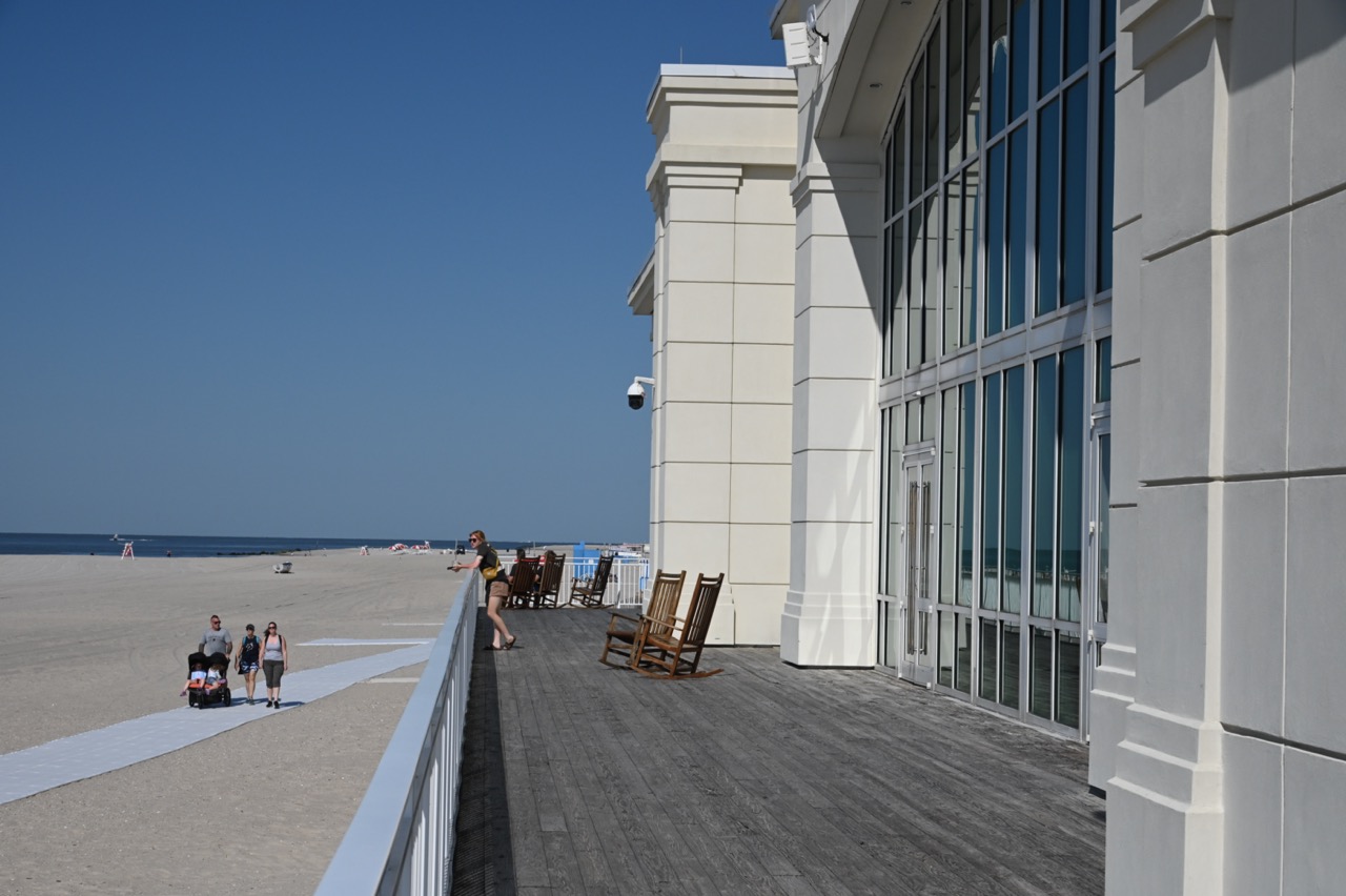 Enjoying The Walkway on the Beach behind Convention Hall