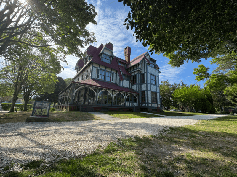 The Emlen Physick Estate looking beautiful in the sun and shade 